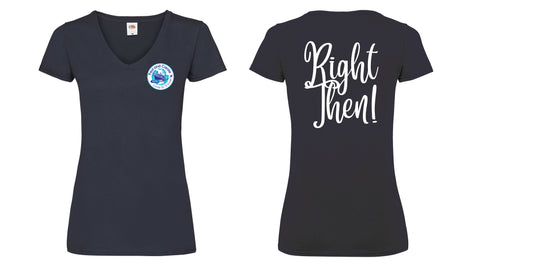 Right Then Ladies T-Shirt - Navy Blue